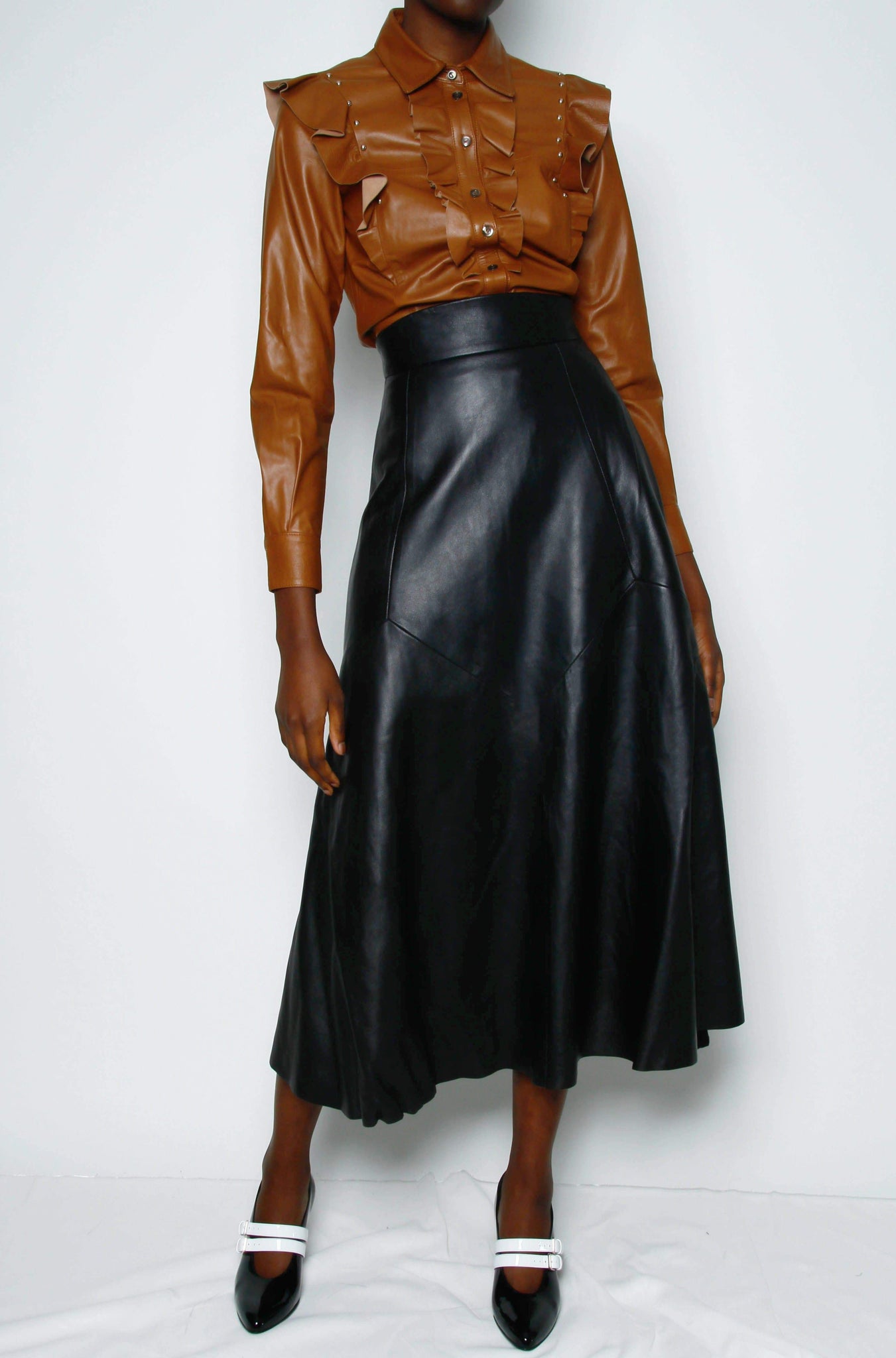 Skirts - Buy Leather Maxi Skirt online ...